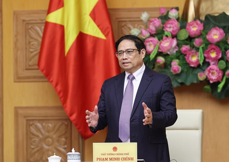 Thủ tướng Phạm Minh Chính tại phiên họp - Ảnh: VGP