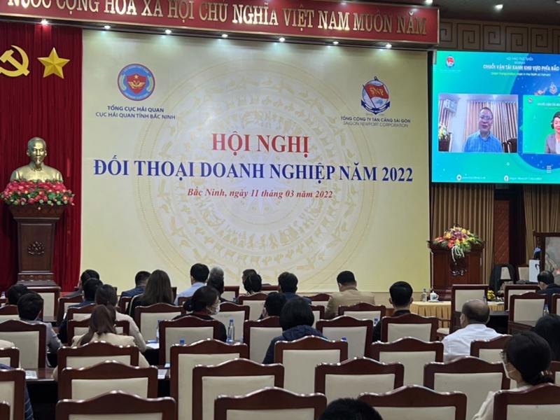 Ngày 11/3, Cục Hải quan Bắc Ninh phối hợp với Tổng Công ty Tân Cảng Sài Gòn tổ chức Hội nghị đối thoại năm 2022.