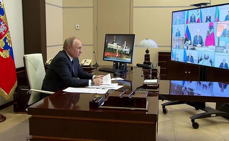 Tổng thống Nga Vladimir Putin - Ảnh: Điện Kremlin/AP.