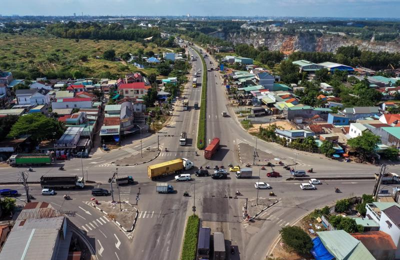 Dự án đường Vành đai 3 TP.HCM đoạn Bình Chuẩn - Tân Vạn dài 16,7 km thuộc địa bàn tihr Bình Dương hiện đã hoàn thành và đưa vào sử dụng.