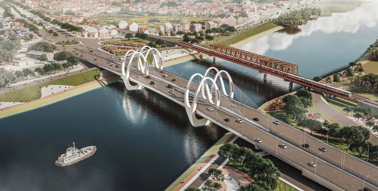Phương án “Giao Duyên”, do Liên danh Công ty cổ phần tư vấn thiết kế Cầu lớn - Hầm và Công ty cổ phần tư vấn đầu tư và xây dựng Giao thông vận tải thực hiện, được lựa chọn là phương án kiến trúc đầu tư xây dựng cầu đường sắt Đuống.
