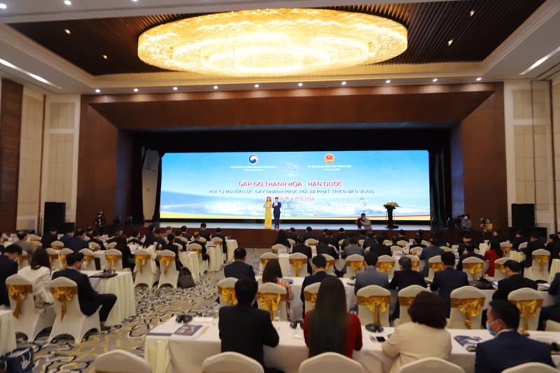 Hội nghị “Gặp gỡ Thanh Hóa - Hàn Quốc” diễn ra tại Thanh Hóa ngày 24/3/2022. Ảnh: Việt Tuấn.