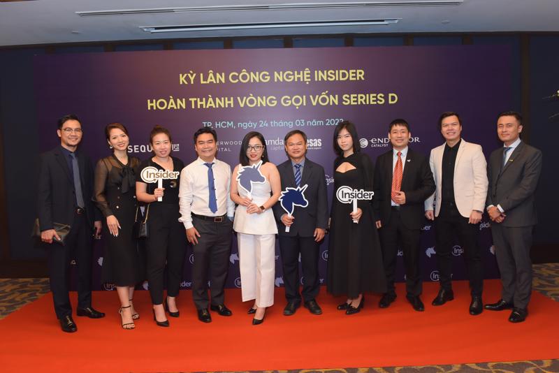 Lãnh đạo Insider tại Việt Nam và các đối tác tại buổi công bố gọi vốn thành công 121 triệu USD. 