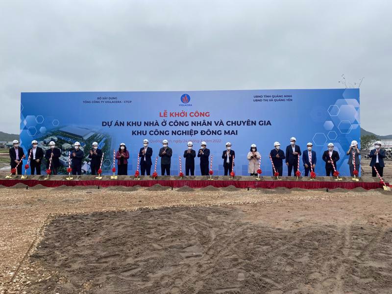 The breaking ground ceremony for the housing project. Source: VnEconomy