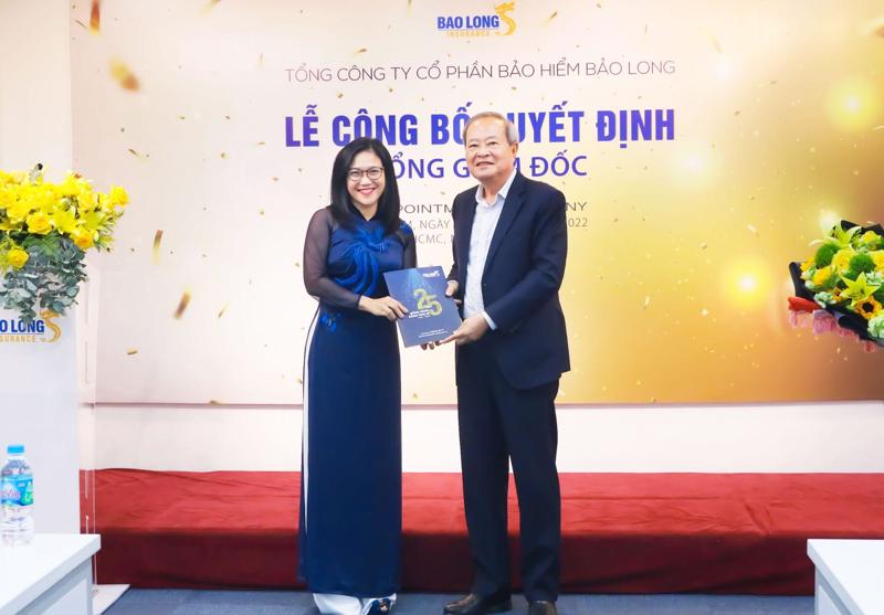 Bà Lê Thị Ngọc Hương tại Lễ công bố quyết định Tổng giám đốc Bảo Long.