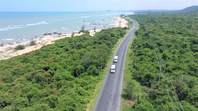 Cung đường ven biển Vũng Tàu - Bình Châu với vốn đầu tư hàng nghìn tỷ đồng. Nguồn hình: Internet.