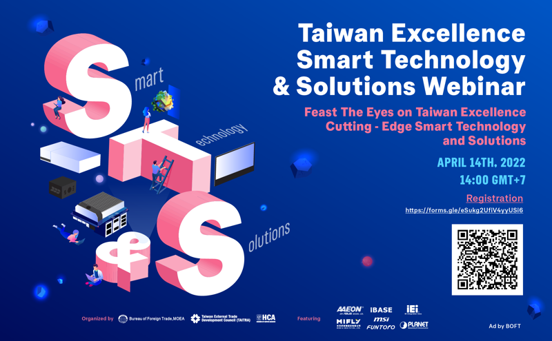 Hội thảo trực tuyến Taiwan Excellence: Giới thiệu giải pháp thông minh từ các thương hiệu AAEON, IBASE, IEI, MiFly, MSI, PLANET.