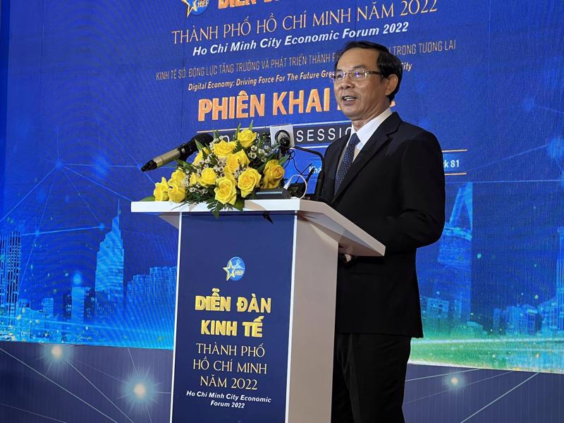 Mr. Nguyen Van Nen, Party Secretary of Ho Chi Minh City, at the forum. Source: VnEconomy