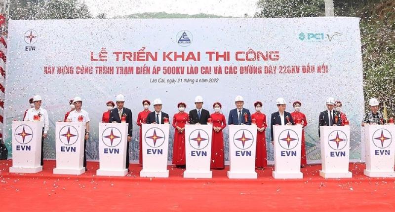 Lễ khởi công công trình Trạm biến áp 500kV Lào Cai và các đường dây 220kV đấu nối.