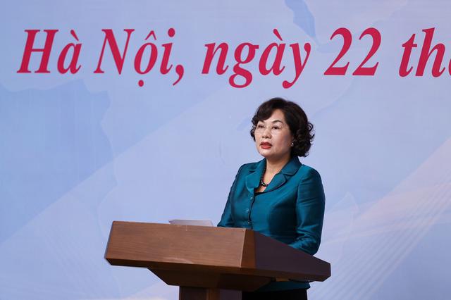 Thống đốc Ngân hàng Nhà nước Nguyễn Thị Hồng chia sẻ tại hội nghị