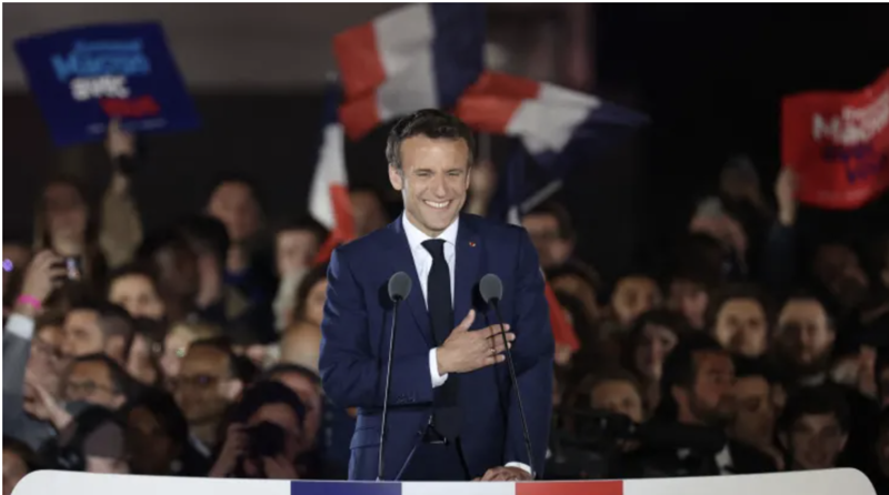 Ông Emmanuel Macron giành chiến thắng trong cuộc bầu cử Tổng thống Pháp ngày 24/4 - Ảnh: Getty/CNBC.