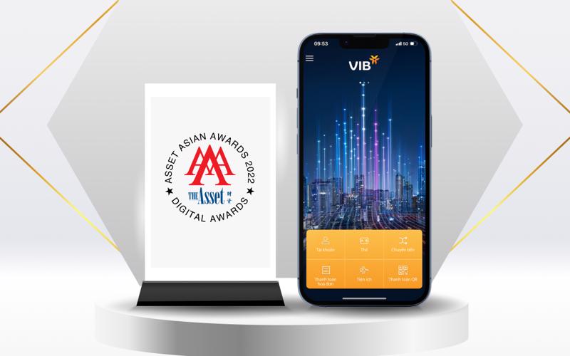 Ngân hàng số MyVIB nhận giải thưởng Ứng dụng Ngân hàng di động tốt nhất Việt Nam từ The Asset..