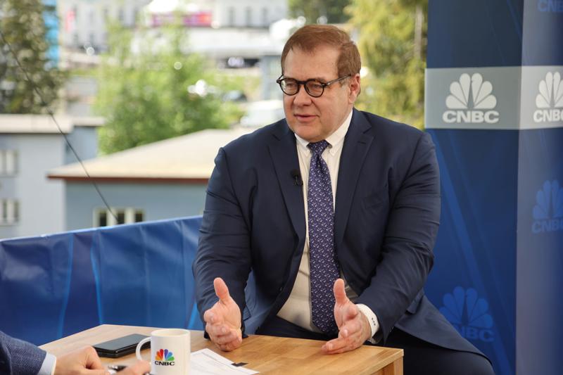 Scott Minerd, Giám đốc đầu tư toàn cầu của Guggenheim Partners LLC, tại WEF, Davos, Thụy Sĩ ngày 23/5 - Ảnh: CNBC