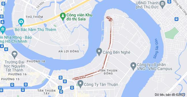 Đường Bến Nghé là một trong những cung đường huyết mạch tại “bán đảo” phường Tân Thuận Đông, quận 7.