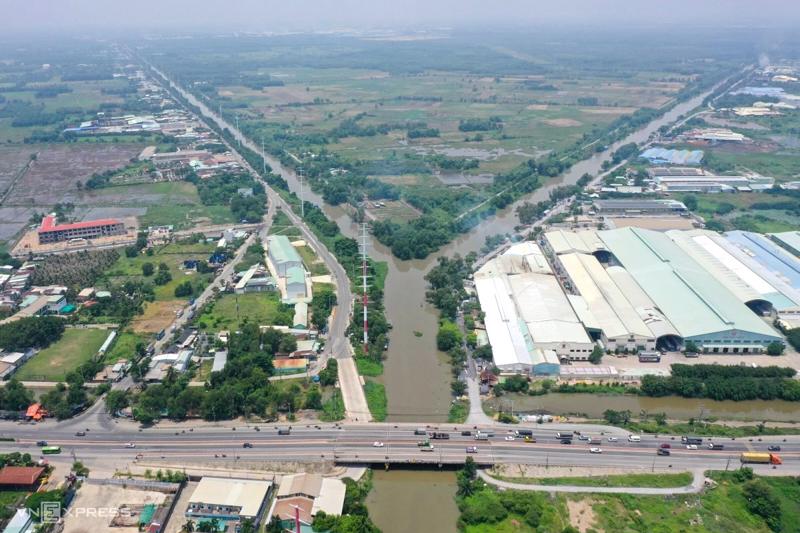 Khu vực xã Tân Thới Nhì, huyện Hóc Môn, nằm trong quy hoạch Khu đô thị Tây Bắc, TP.HCM.