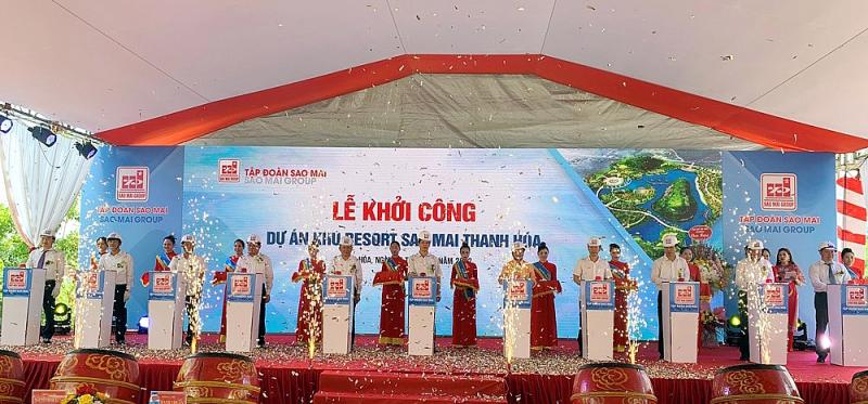 Lễ khởi công dự án Sao Mai resort tại xã Thọ Lâm, Thọ Xuân, Thanh Hóa