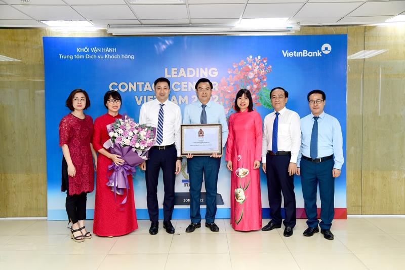 VietinBank vinh dự nhận giải thưởng Trung tâm Dịch vụ khách hàng dẫn đầu Việt Nam 2022.