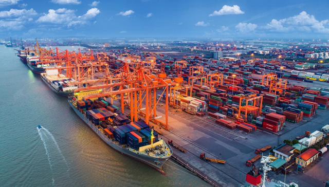 sản lượng container tại khu vực các cảng Hải Phòng trong 5 năm tăng trưởng mạnh