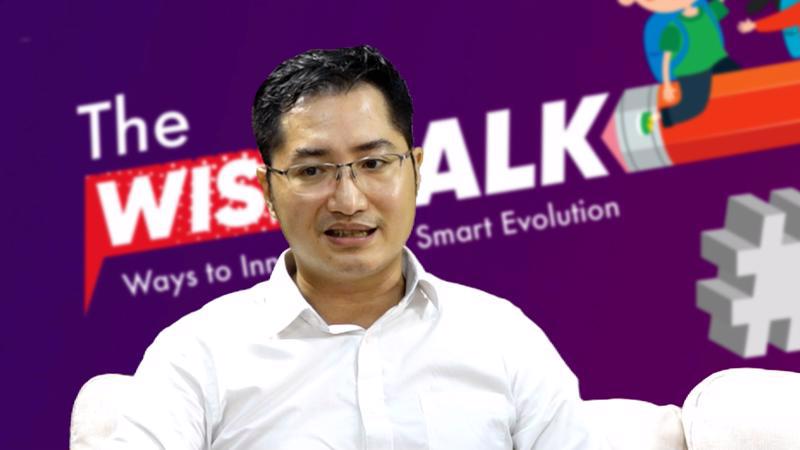 Mr. Nguyen Tri Hien, Co-Head of TECHFEST Education Technology Village 2020-2022 and CEO of the Thien Ha Xanh Education Technology Joint Stock Company, speaking at WISETALK  (Photo: VnEconomy)