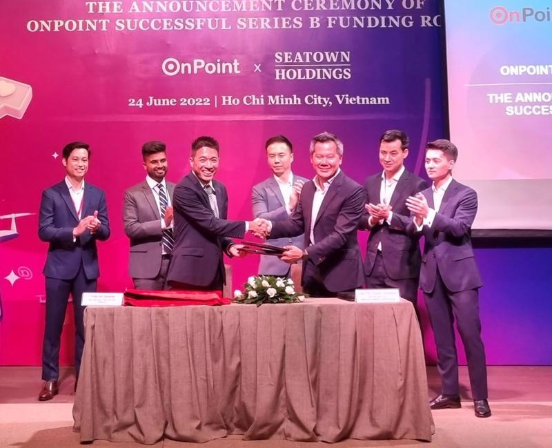 The ceremony announcing OnPoint’s successful Series B funding round, on June 24 in Ho Chi Minh City. Photo: VnEconomy