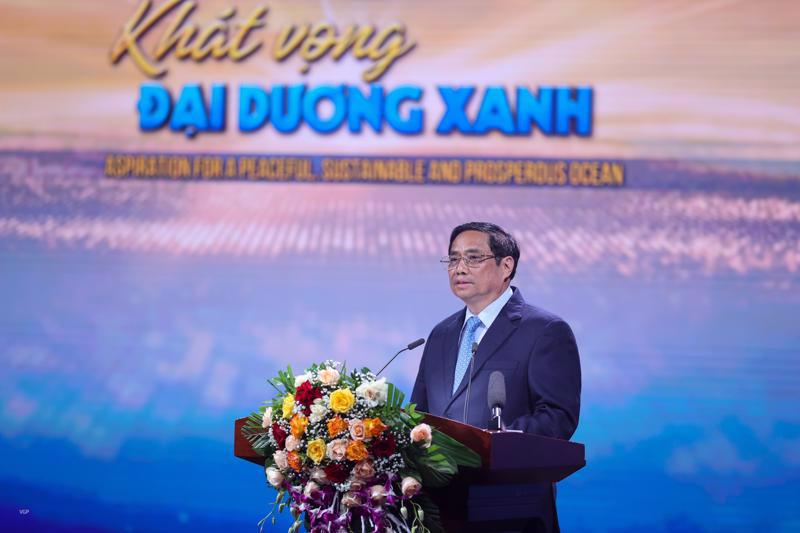 PM Pham Minh Chinh addressing the videoconference.