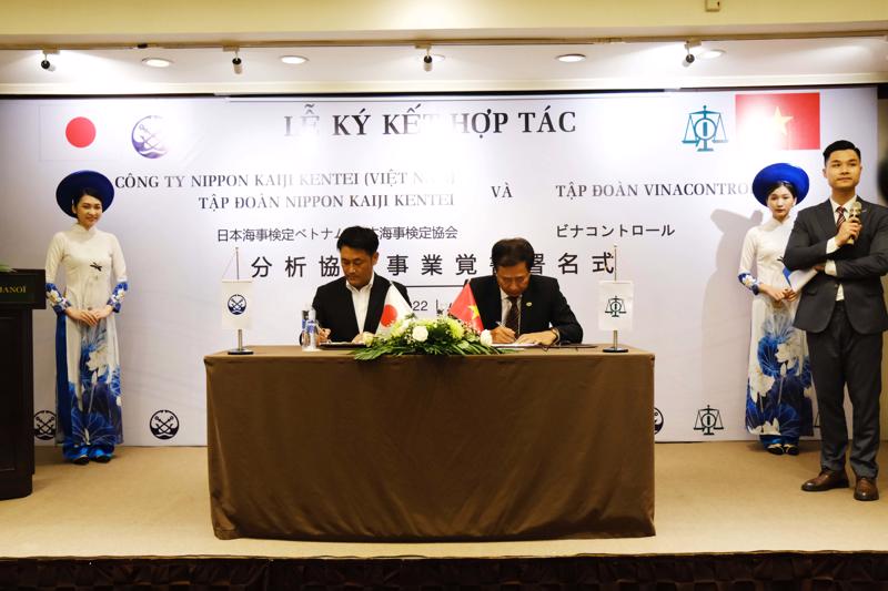 Lễ ký kết thỏa thuận hợp tác giữa Tập đoàn Vinacontrol và Nippon Kaiji Kentei Việt Nam được diễn ra tại khách sạn du Parc Hà Nội (Hotel du Parc Hanoi) vào ngày 30/06/2022.