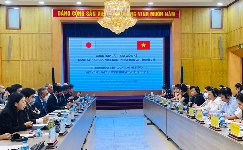 Toàn cảnh cuộc họp giữa Bộ Kế hoạch và Đầu tư và Đại sứ quán Nhật Bản tại Việt Nam.