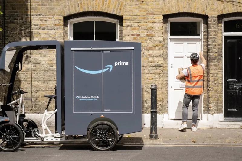 Xe đạp điện giao hàng 4 bánh của Amazon
