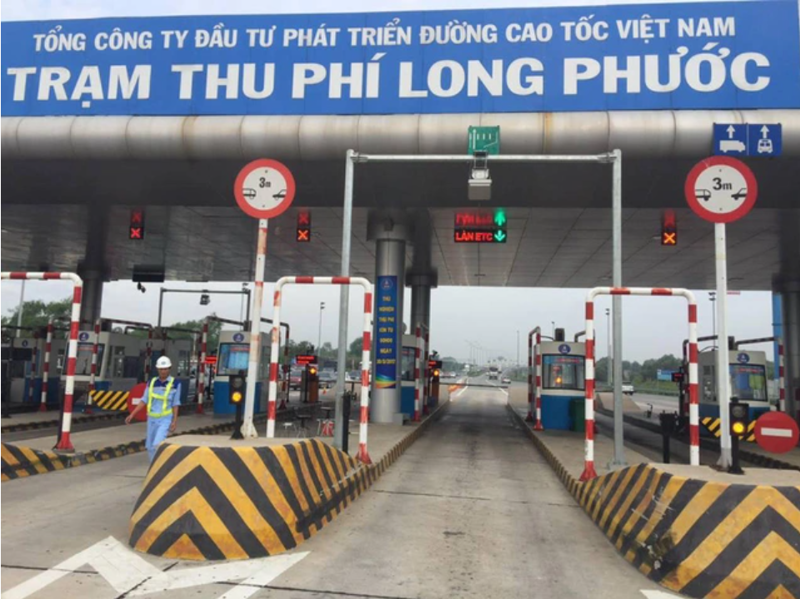 Trạm thu phí Long Phước trên cao tốc TP.HCM - Long Thành - Dầu Giây