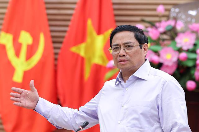 Thủ tướng Chính phủ Phạm Minh Chính làm việc với Ban Thường vụ Tỉnh ủy Nghệ An. Ảnh - VGP. 
