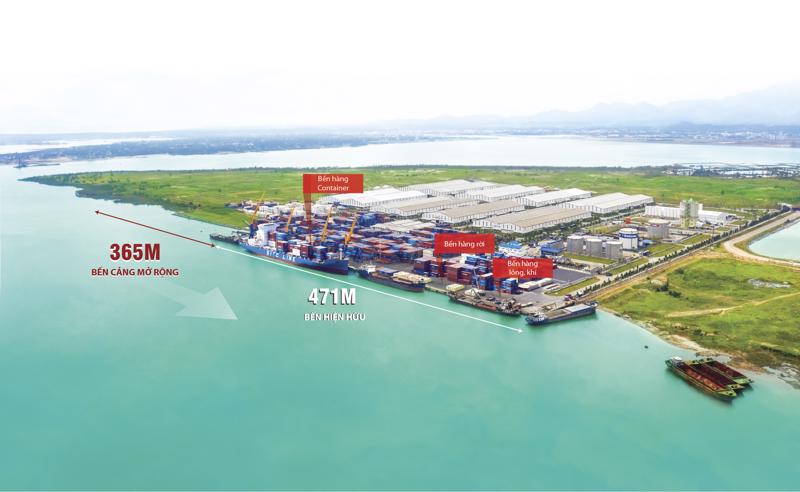 Cảng Chu Lai đã hoàn thiện hồ sơ thủ tục để xây dựng bến cảng mới đón tàu 5 vạn tấn.