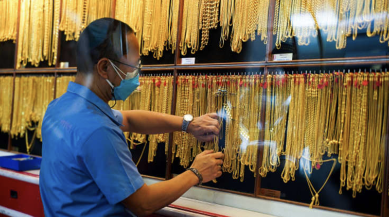 Bên trong một chợ vàng ở Bangkok, Thái Lan, tháng 1/2022 - Ảnh: Getty/CNBC.