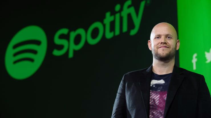 Daniel Ek, giám đốc điều hành và đồng sáng lập của Spotify, ảnh Getty.