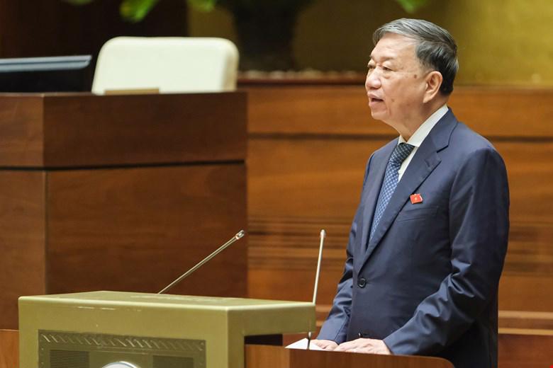 Bộ trưởng Bộ Công an Tô Lâm sẽ trả lời chất vấn tại phiên họp thứ 14 của Ủy ban Thường vụ Quốc hội - Ảnh: Quochoi.vn