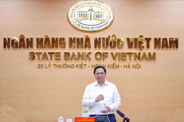 Prime Minister Pham Minh Chinh addressing the gathering.