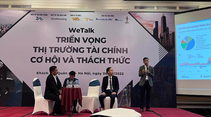 The “WeTalk - Financial Market Prospects and Opportunities” seminar. Photo: VnEconomy