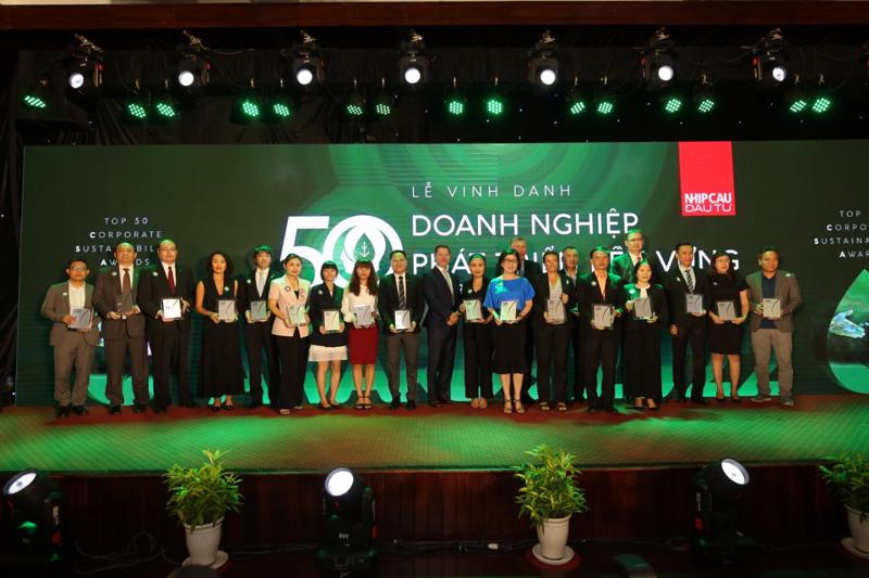 Vinh danh top 50 doanh nghiệp phát triển bền vững 2022 được tổ chức chiều 10/8 tại Dinh Thống nhất TP.HCM