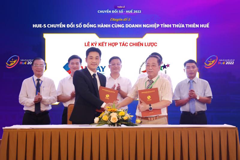 Lễ ký kết hợp tác chuyển đổi số của VNPAY và Hiệp hội Doanh nghiệp tỉnh Thừa Thiên - Huế.