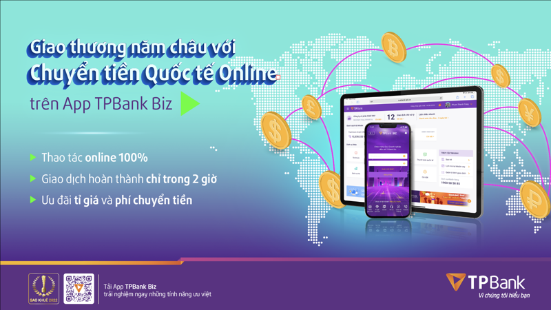 Để thực hiện chuyển tiền online, khách hàng chỉ cần đăng ký sử dụng gói giao dịch trên TPBank Biz.