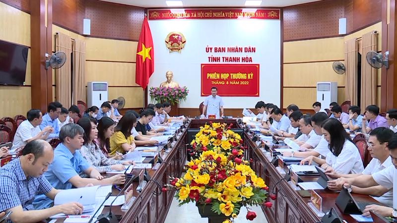 Toàn cảnh phiên họp thường kỳ tháng 8 của UBND tỉnh Thanh Hóa