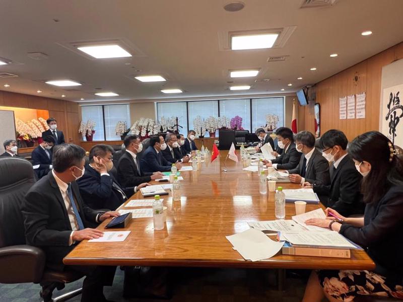 The meeting between Vietnamese and Japanese representatives. Photo: MoLISA