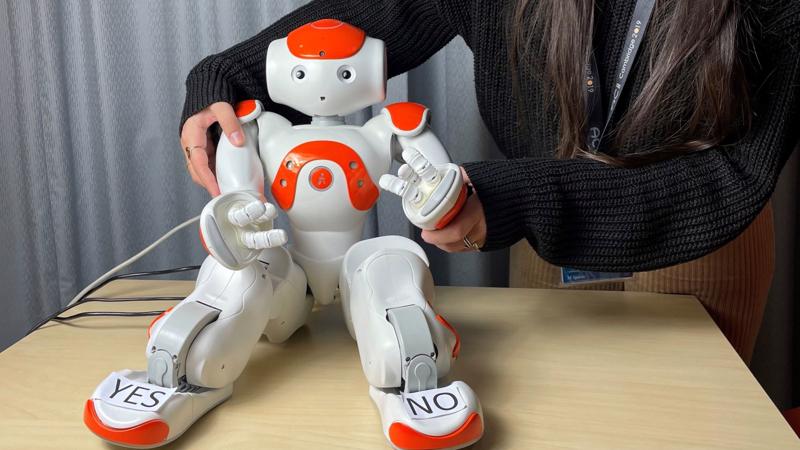 Trẻ sẽ được tham gia học trực tiếp với robot Nao. Ảnh: Đại học Cambridge