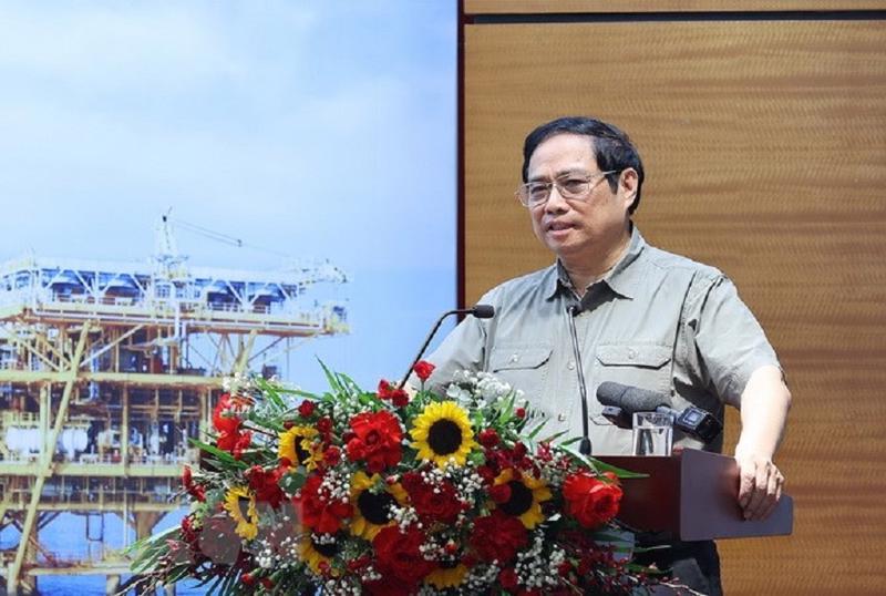 Thủ tướng Phạm Minh Chính: "Một doanh nghiệp mạnh, quan trọng của quốc gia không thể không đẩy mạnh đầu tư phát triển, nhưng phải bảo đảm đúng hướng, hiệu quả".