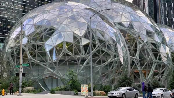 Amazon Spheres ở Seattle Washington. Ảnh: Todd Haselton.