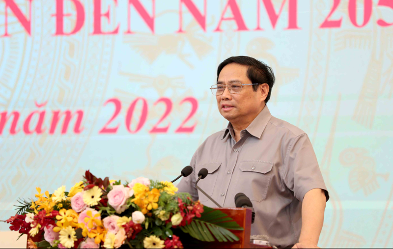 Thủ tướng Chính phủ phát biểu chỉ đạo tại Hội nghị thẩm định Quy hoạch tổng thể quốc gia thời kỳ 2021-2030, tầm nhìn đến năm 2050.