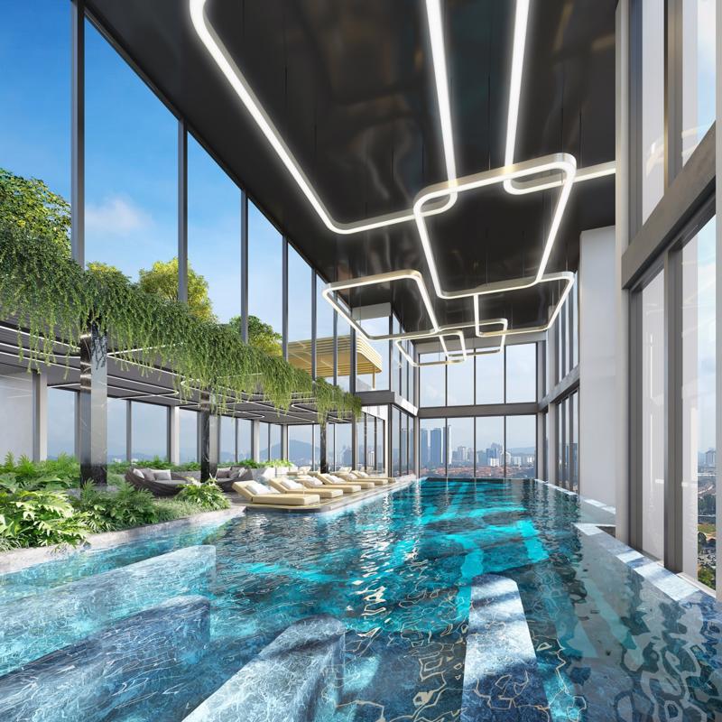 Mỗi tòa nhà đều được thiết kế một bể bơi riêng biệt cùng bể sục jacuzzi ngồi và nằm để cư dân cơ thể thư giãn tuyệt đối trong không gian riêng tư.