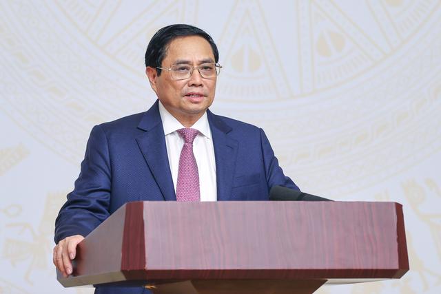 Thủ tướng Phạm Minh Chính chủ trì Hội nghị đẩy mạnh ngoại giao kinh tế phục vụ phát triển đất nước - Ảnh: VGP/Nhật Bắc