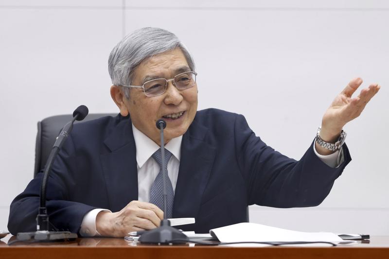 Thống đốc Ngân hàng Trung ương Nhật Bản (BOJ) Haruhiko Kuroda - Ảnh: Bloomberg.