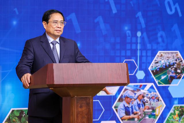 Thủ tướng Phạm Minh Chính nhấn mạnh nhiều nội dung quan trọng khi kết luận Diễn đàn. Ảnh - VGP. 