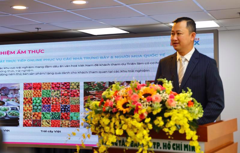 Mr. Tran Phu Lu, Deputy Director of the HCMC Investment and Trade Promotion Center, at the press conference announcing HCMC FOODEX 2022 (Photo from VnEconomy)